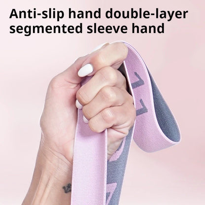 Yoga Resistance Band - Sectioned Stretching Belt for Pilates, Dance & Fitness Training