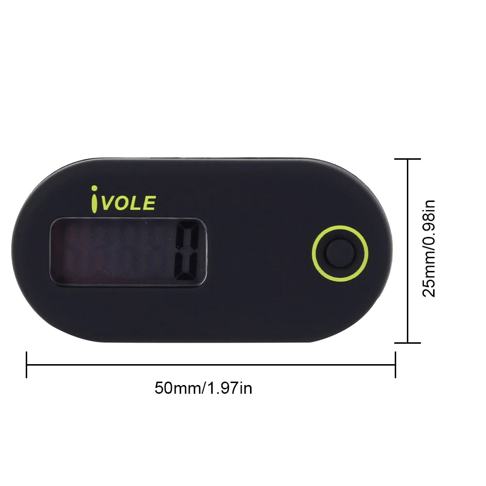 Portable Digital Pedometer with Clip - Lightweight Step Counter for Walking, Running & Jogging