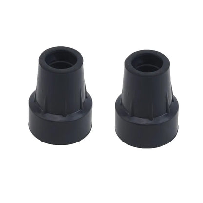 Heavy Duty Rubber Walking Stick Ferrule - Metal End Cap Cover for Canes, Crutches & Hiking Sticks (1-3 Pack)