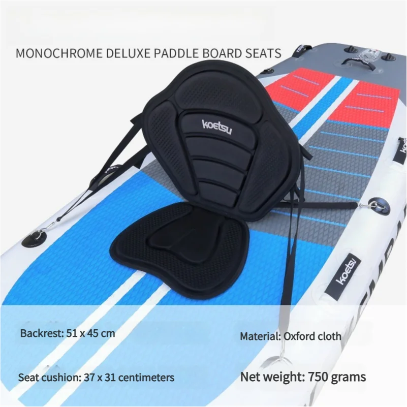 SUP Paddleboard Seat - Adjustable Padded Backrest for Kayaking, Canoeing & Fishing (Waterproof & Foldable)