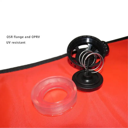 Professional Scuba Diving Safety Signal Tube - High Quality Inflatable Surface Marker Buoy (SMB) - 1.2M/1.5M/1.8M Diver Below Safety Sausage