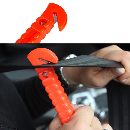 2-in-1 Emergency Car Safety Hammer & Seatbelt Cutter - Window Breaker & Life-Saving Rescue Tool