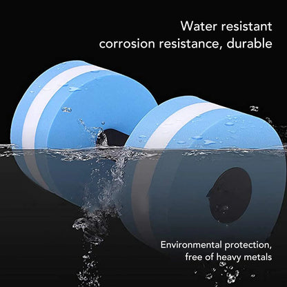 2pcs EVA Water Floating Dumbbells - 15cm x 27cm Foam Aquatic Fitness Weights for Pool Aerobics & Water Exercise