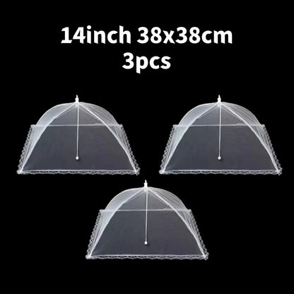 Foldable Mesh Food Cover - Pop-Up Umbrella Style Protector