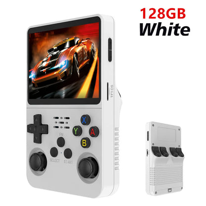 Retro Handheld Game Console R36S - 3.5" IPS Screen - 128GB Storage - Linux System - Portable Pocket Player (R36 Ultra/PRO)