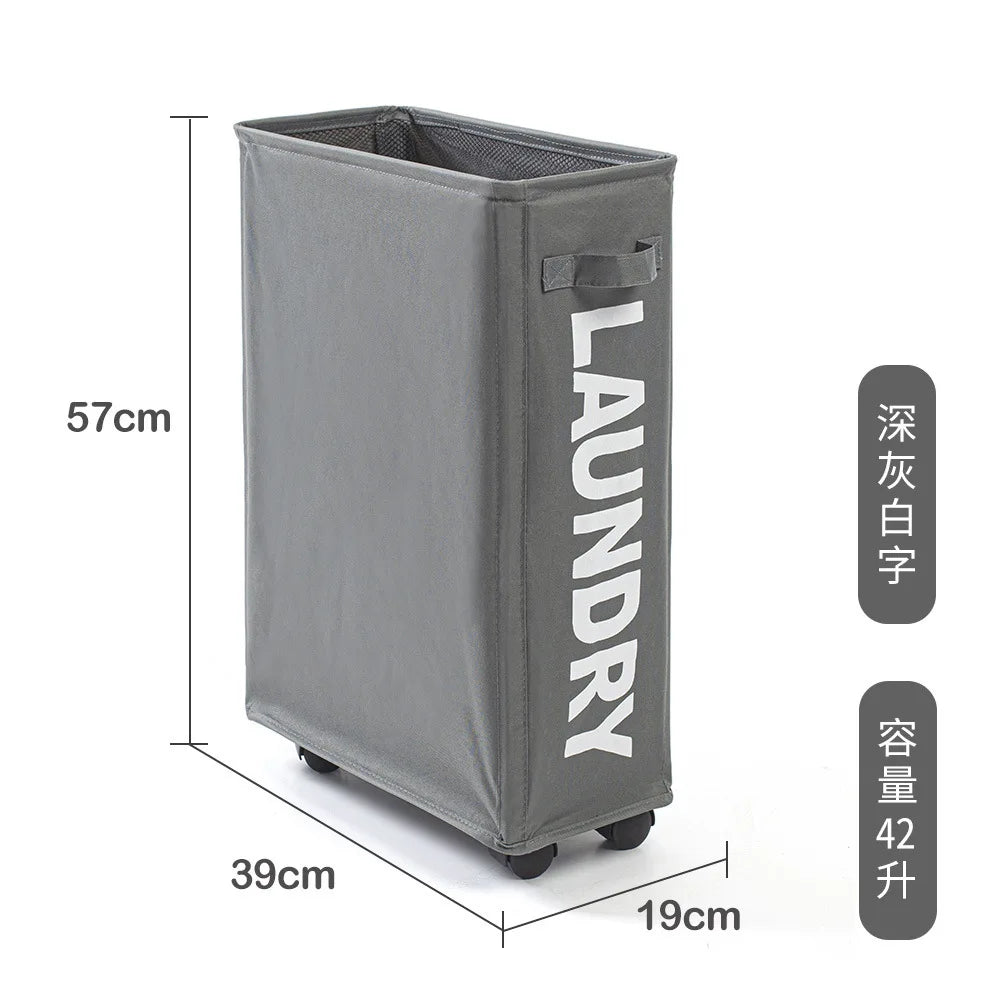 Large Capacity Rolling Laundry Basket - Multifunctional Foldable Waterproof Storage Bag for Dirty Clothes and Yoga Mats