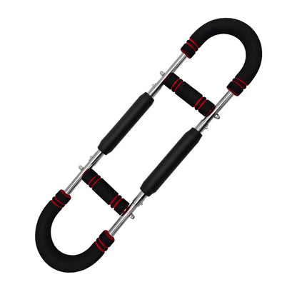 Adjustable U-Shaped Spring Arm Exerciser - Portable Chest, Triceps, and Forearm Trainer with Foam Handles