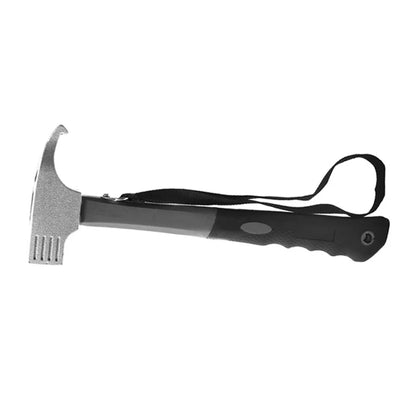 Multi-Function Camping Tent Hammer & Stake Puller - Portable Carbon Steel Mallet for Outdoor Adventures