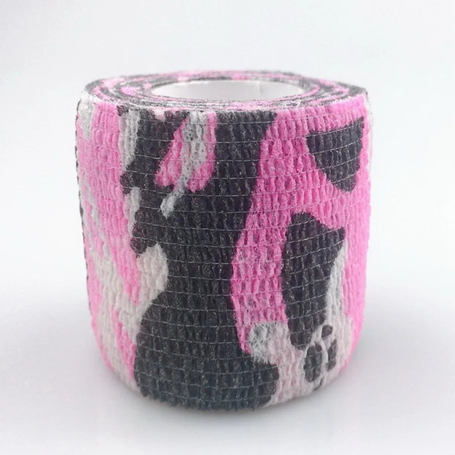 Self-Adhesive Elastic Bandage Tape - Breathable Medical Sport Wrap for Finger, Wrist & Ankle - Camouflage Fixer Tape for Pets & Animals