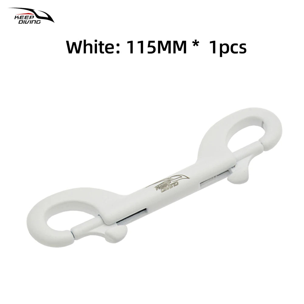 KEEP DIVING 316 Stainless Steel Double-Ended Scuba Diving Hook - BCD Equipment Accessory with Quick Draw Snap Bolt Kit (1 Piece)