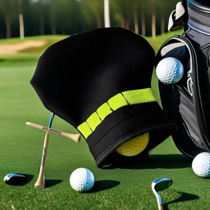 Golf Ball Pouch with Metal Clip - Spacious Terylene Carry Bag for Balls and Tees