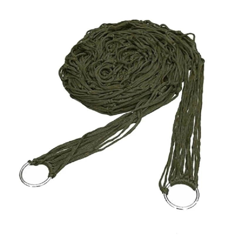 2025 Outdoor Hammock With Hammock Straps Nylon Rope Meshy Hangmat Camping Survival Travel Sleeping Net Bed Outdoor Tool Supplies