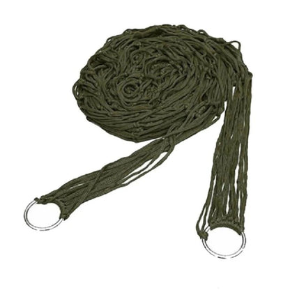 2025 Outdoor Hammock With Hammock Straps Nylon Rope Meshy Hangmat Camping Survival Travel Sleeping Net Bed Outdoor Tool Supplies