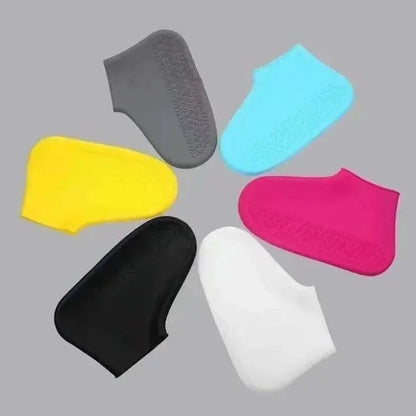Silicone Waterproof Shoe Covers - Reusable Non-Slip Thick Wear-Resistant Rain Boot Protectors for Travel & Outdoor