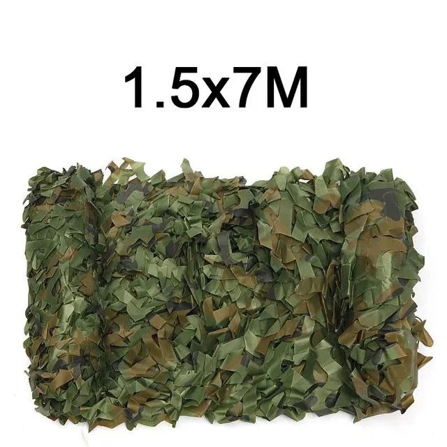 Oxford Polyester Camouflage Netting - 1.5m Wide Camo Net for Hunting, Shooting, Camping & Outdoor Concealment