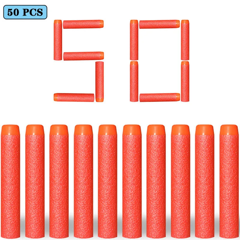 Soft EVA Foam Darts 7.2cm - 100 Pack Refill Bullets for Toy Blasters