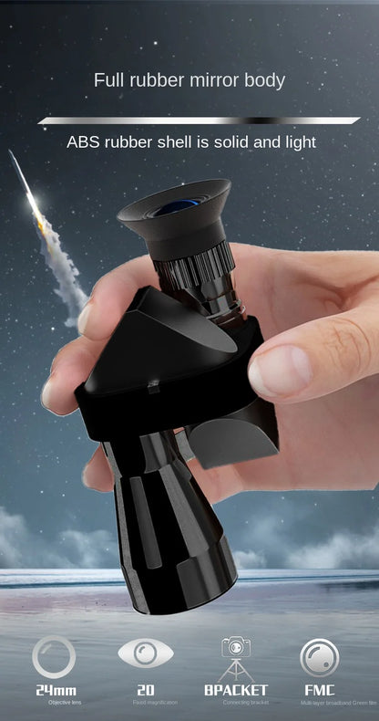 High-Definition Portable Monocular Telescope - High Magnification Zoom for Hunting, Camping, Mountaineering & Outdoor Fishing