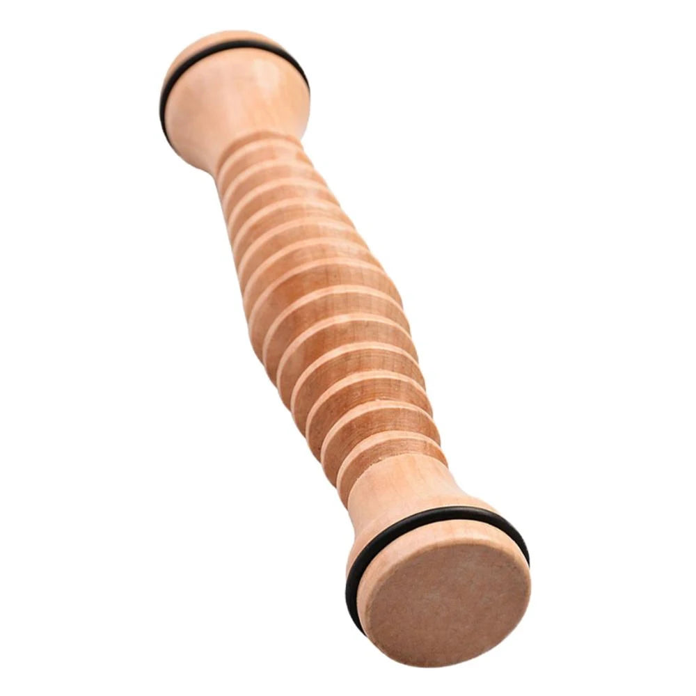 Wooden Foot Massage Roller - Acupressure Relief for Plantar Fasciitis & Foot Pain