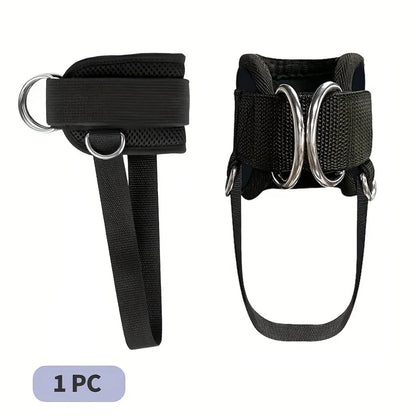 Premium Fitness Ankle Strap - Adjustable D-Ring Neoprene Cuff for Cable Machine Leg & Glute Workouts