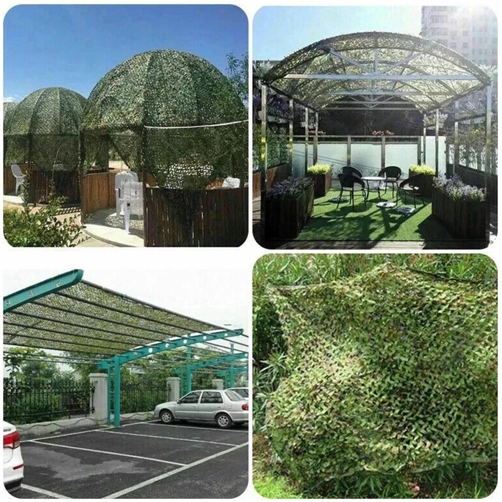 210D Oxford Military Camouflage Netting - Garden Gazebo Sun Shelter Net for Hunting & Outdoor Use