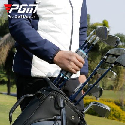 Golf Club Organizer Rack - Portable Standing Storage with Retainer Clips for Outdoor Sports (Model ZP035)