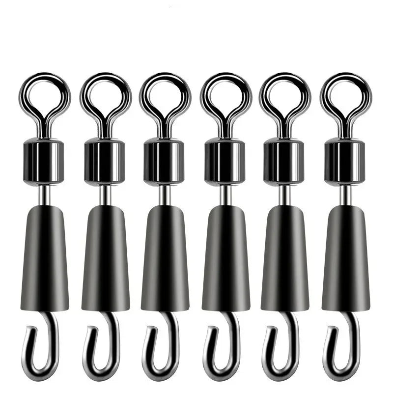 Quick-Change Fishing Line Connector with Ball Bearing Swivels - 30/50 Pack