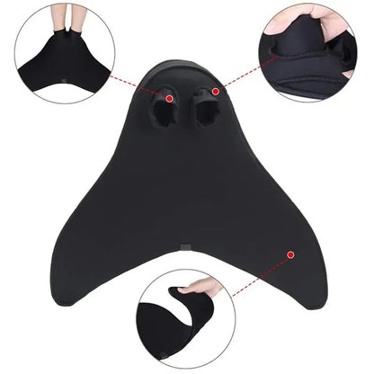 Mermaid Monofin Swimming Flipper for Training & Recreation - Adult & Kids Sizes Available