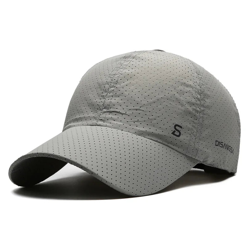 Men's Quick-Dry Breathable Baseball Cap - Outdoor Sun Hat for Summer Fishing