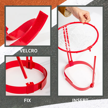 Head Hoop Basketball Headband Game - 2 Pack Set with 20 Balls - Adjustable Carnival Party Game for Kids & Adults