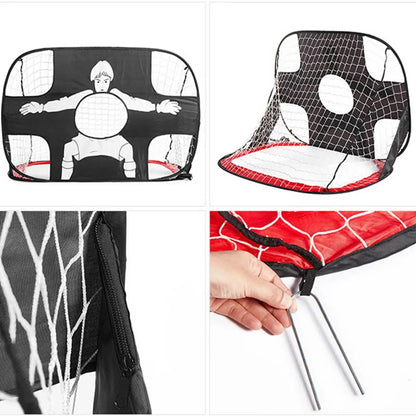 Foldable Football Goal – Nylon Soccer Target Net for Kids and Adults, Ideal for Playground, Backyard, Indoor & Outdoor Training