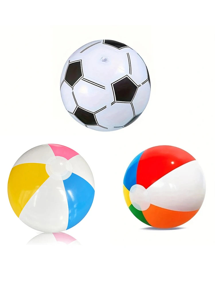 Inflatable Beach Ball Collection - Multi-Size Set (30cm, 35cm, 40cm) - Swimming Pool & Beach Party Decorations