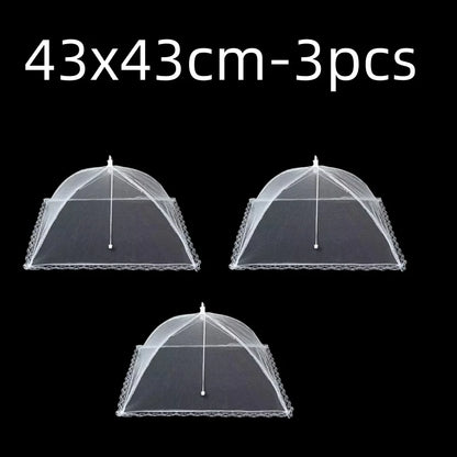 Foldable Mesh Food Cover - Pop-Up Umbrella Style Protector