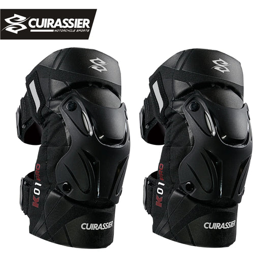 Cuirassier MX Motorcycle Knee Pads - Night Reflective Motocross Racing Guards Protection