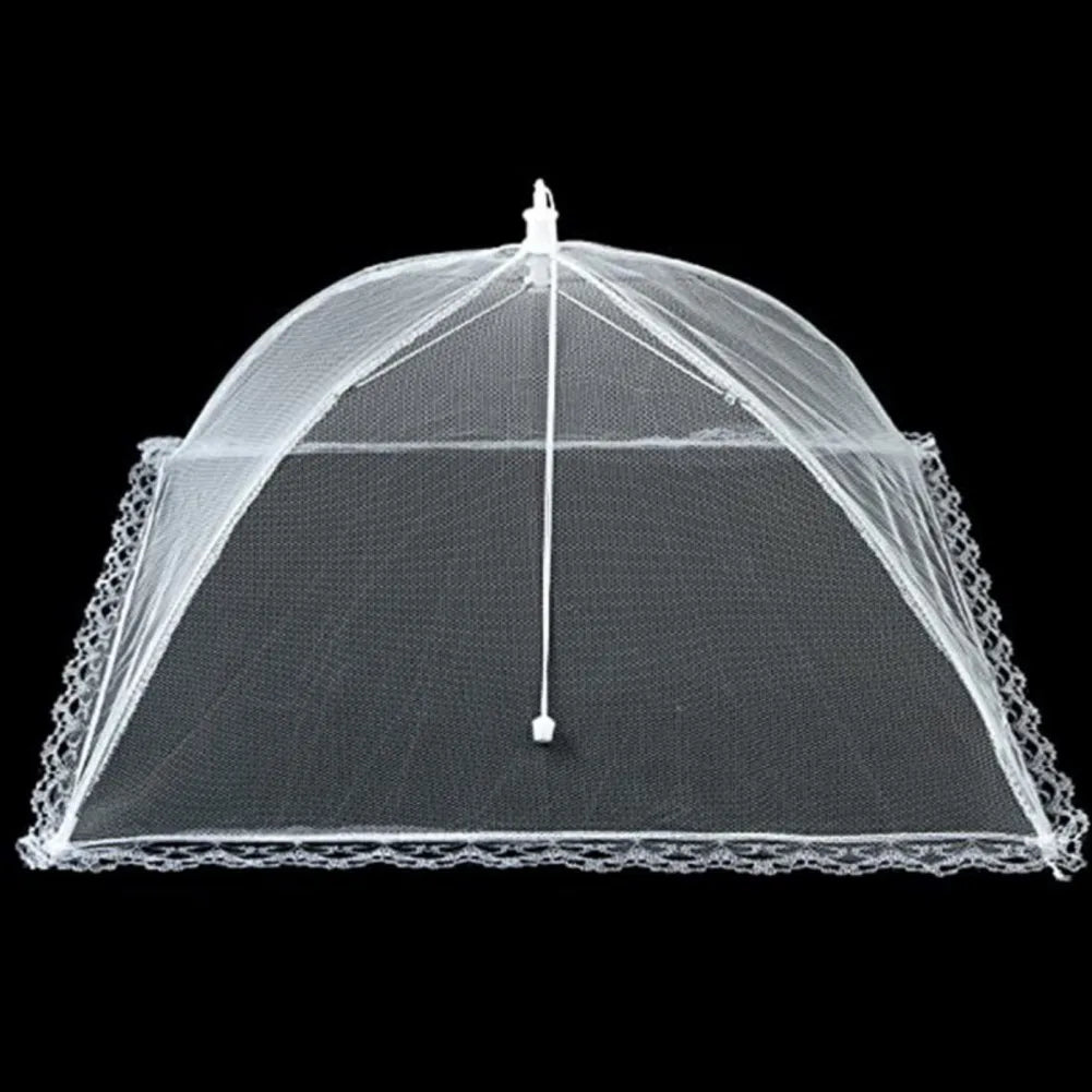 Pop-Up Mesh Food Cover - Collapsible Insect Protection Tent for Outdoor Dining