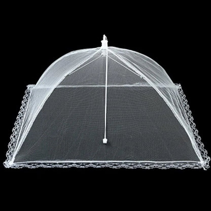 Pop-Up Mesh Food Cover - Collapsible Insect Protection Tent for Outdoor Dining
