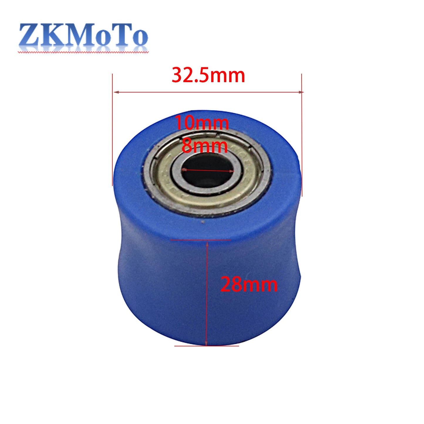 Chain Roller Tensioner Pulley Wheel Guide - 8mm/10mm - Compatible with XR CR CRF 125 250 450 Pit Pro Dirt Bike Motocross