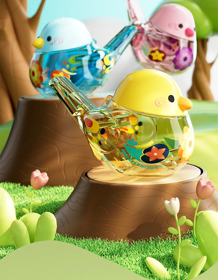 Water Bird Whistle Musical Training Toy for Infants & Children - Fillable Sound Instrument