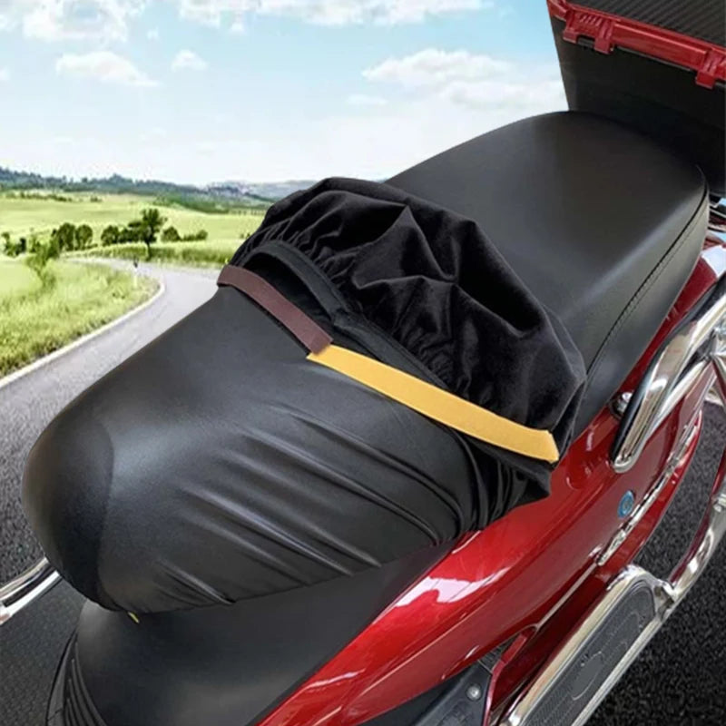Waterproof PU Leather Motorcycle Seat Cover - Anti-Scratch Cushion Protector for Motor Scooters