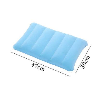 Inflatable Travel Pillow - Foldable Air Cushion for Outdoor Camping, Plane Travel & Backrest Support