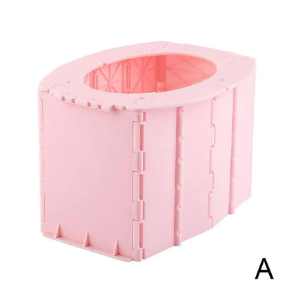 Multifunction Portable Folding Camping Toilet - Travel Commode for Car Camping, Hiking & Long Outdoor Trips - Children & Adult Use