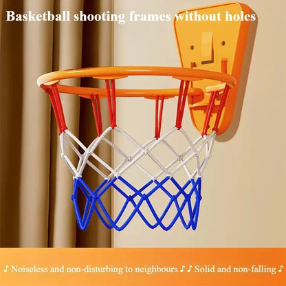 Wall-Mounted Foldable Basketball Hoop - Indoor Training System for Kids
