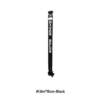 Professional Scuba Diving Safety Signal Tube - High Quality Inflatable Surface Marker Buoy (SMB) - 1.2M/1.5M/1.8M Diver Below Safety Sausage