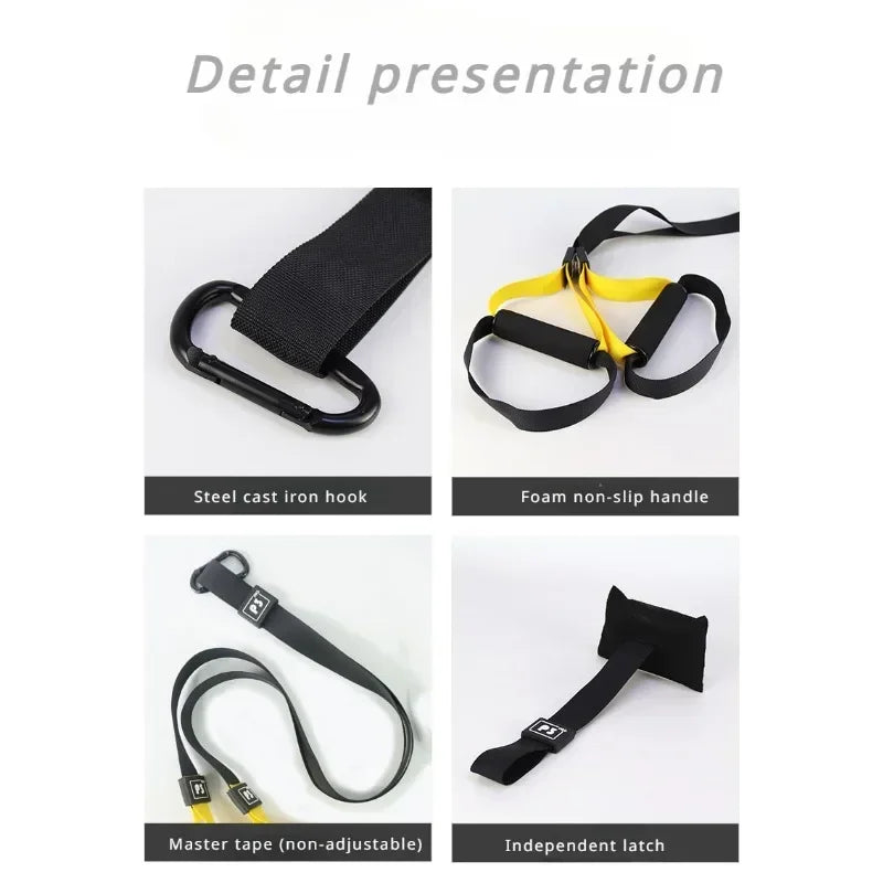 Suspension Training Strap System – Adjustable Full Body Resistance Bands for Strength and Fitness