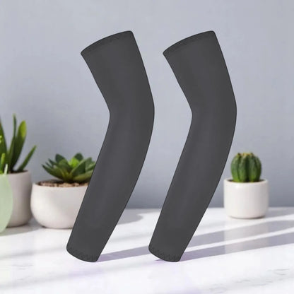 Children's Ice Silk Cooling Arm Sleeves - Quick-Dry UV Protection Cycling Arm Guards for Girls Outdoor Sports (1 Pair)