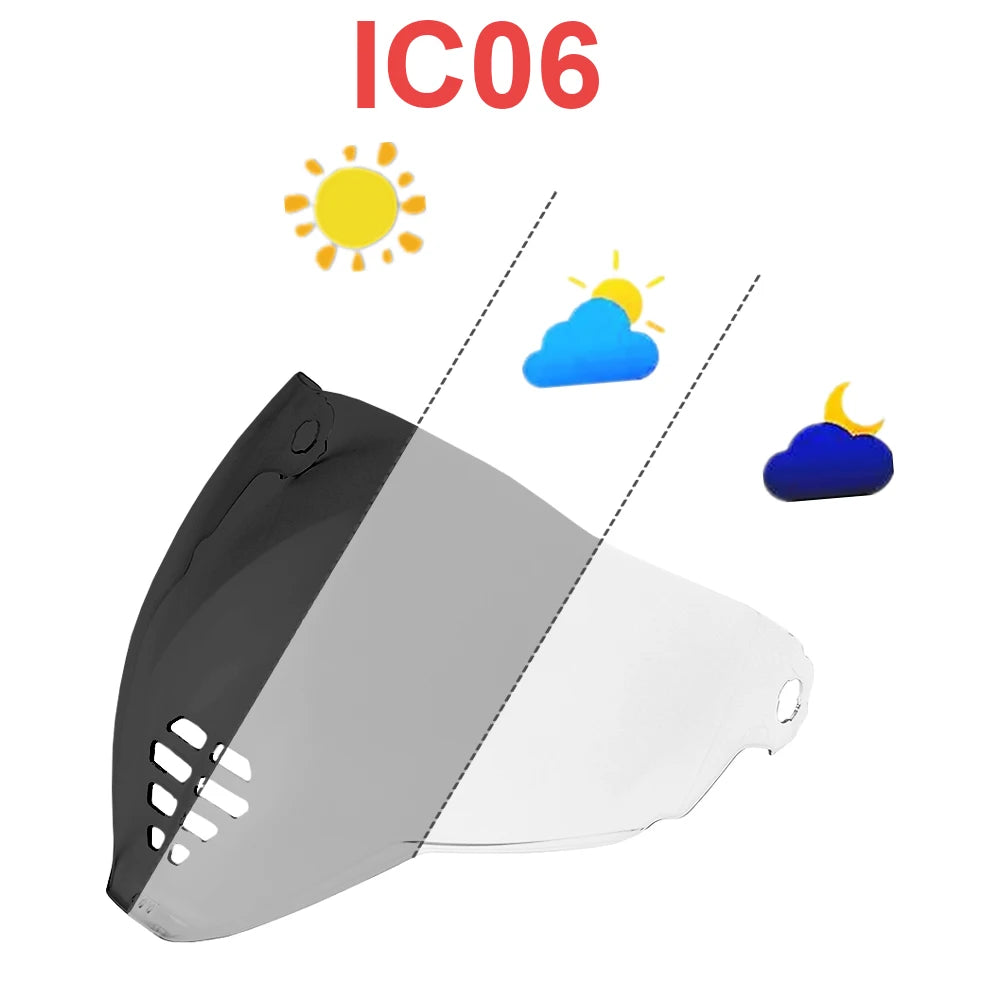 ICON Airflite IC06 Motorcycle Helmet Visor - UV Protected Face Shield Lens