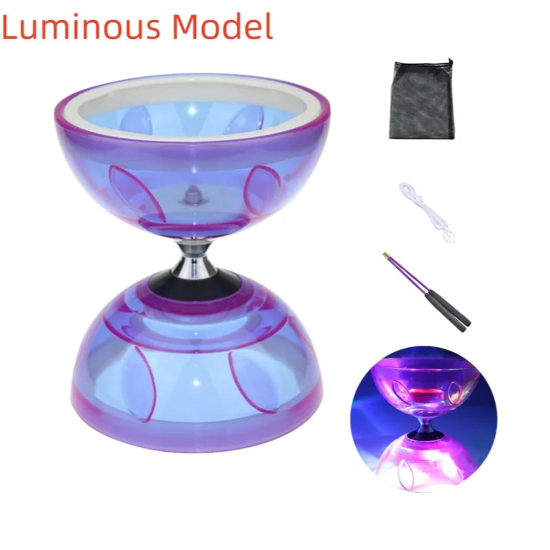 Diabolo Chinese Yoyo Set - Portable Fitness Gear for Agility Exercise (Adults, Kids & Elderly - Indoor/Outdoor)