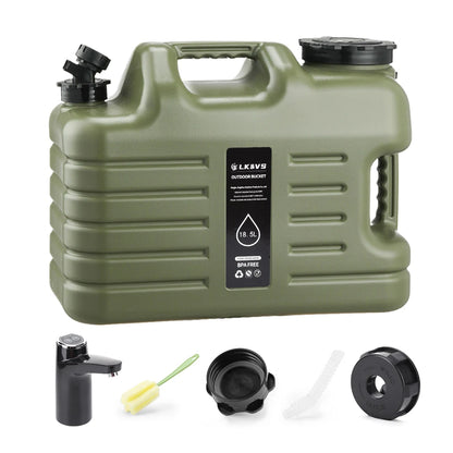 Portable Water Container with Electric Pump - 11L/12L Camping Water Dispenser for Outdoor Use