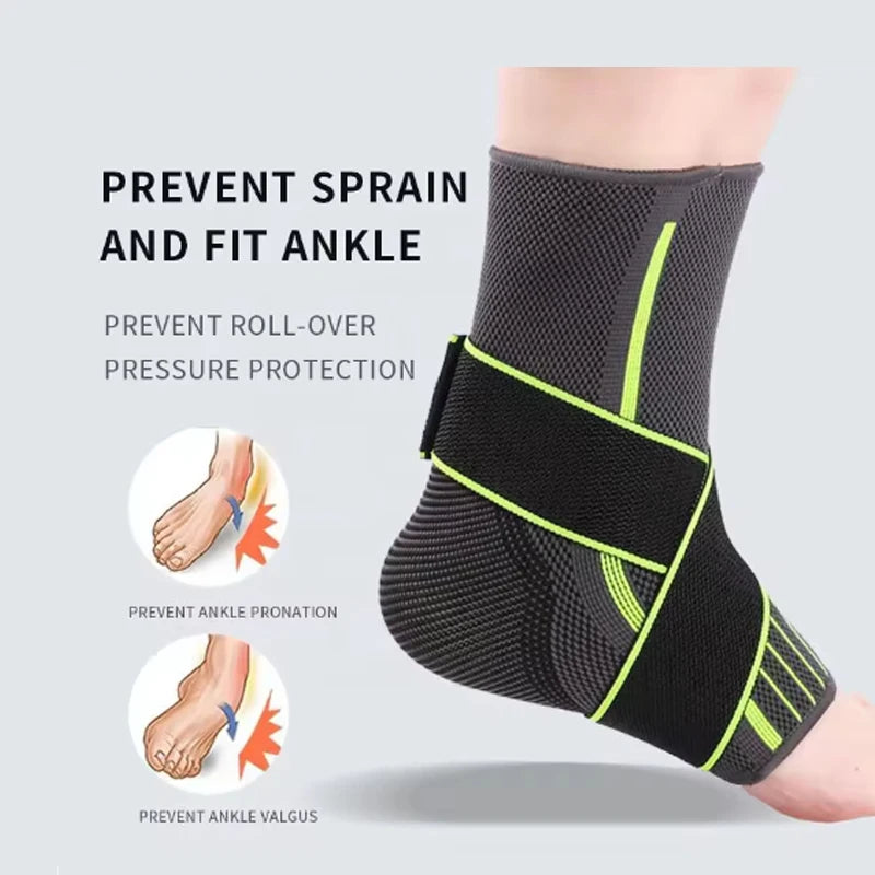 Sports Ankle Brace - Adjustable Compression Support for Men & Women | Running, Hiking, Basketball Protection