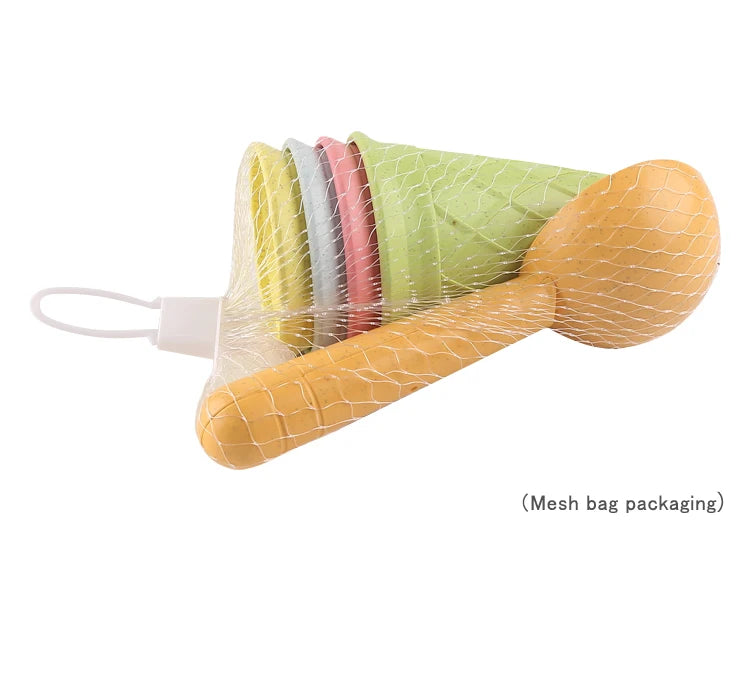 Beach Ice Cream Play Set - Eco-Friendly Wheat Straw Sand Toy Kit
