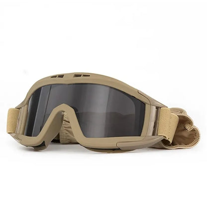 Tactical Anti-Impact Safety Goggles - Explosion Proof Protection for Airsoft, Paintball, Hunting & Mountaineering